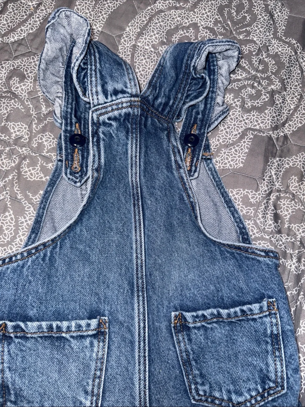 GAP Kids Denim Overalls in Medium Blue